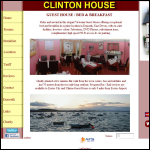 Screen shot of the Clinton House website.