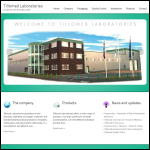 Screen shot of the Tillomed Laboratories Ltd website.