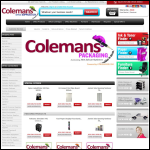 Screen shot of the Colemans Office Supplies Ltd website.