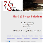 Screen shot of the Hard & Sweet Solutions website.
