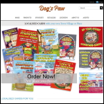Screen shot of the Dog's Paw Ltd website.