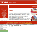 Screen shot of the Pete Wilson Auto Electrics Ltd website.