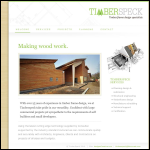 Screen shot of the Timberspeck website.
