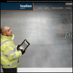 Screen shot of the Headlam Flooring website.