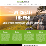 Screen shot of the Fallen Leaf Web Design website.