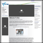 Screen shot of the Vine Technical Services website.