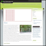 Screen shot of the Tree Protection website.