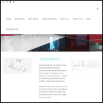 Screen shot of the 3equals1 Design website.