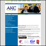 Screen shot of the AK Construction Ltd website.