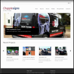 Screen shot of the Chapple Signs Ltd website.