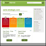 Screen shot of the Zaris Strategic Solutions Ltd website.