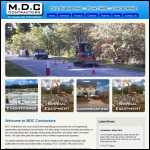 Screen shot of the MDC Contractors website.