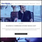 Screen shot of the Fleet Mobile Communications website.