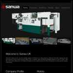 Screen shot of the Sanwa Europe Ltd website.