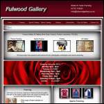 Screen shot of the Fulwood Gallery website.