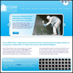 Screen shot of the Clear Image Spraying & Printing Services Ltd website.