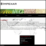Screen shot of the Impexar Ltd website.