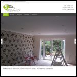 Screen shot of the S Holyland Plastering Services website.