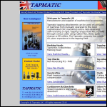 Screen shot of the Tapmatic website.