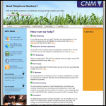 Screen shot of the Cnm Ltd website.