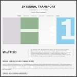 Screen shot of the Integral Transport Services website.