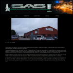 Screen shot of the Sas Sheetmetal & Fabrication Ltd website.