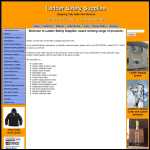 Screen shot of the Ladder Safety Supplies website.