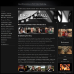 Screen shot of the Barry J Wale Film & Television website.