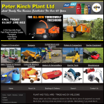 Screen shot of the Peter Kinch Plant Ltd website.