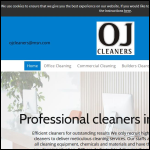 Screen shot of the Oj Cleaners website.