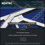 Screen shot of the Kortec Ltd website.