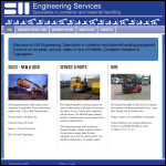 Screen shot of the S W Engineering Services website.