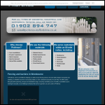 Screen shot of the Profence Ltd website.