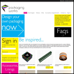 Screen shot of the Packaging Works Ltd website.