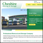 Screen shot of the Cheshire Moving & Storage Ltd website.