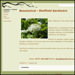 Screen shot of the Beautanical - Sheffield Gardeners website.