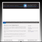 Screen shot of the Asco Engineering website.