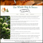 Screen shot of the The Whole Hog & Sauce website.