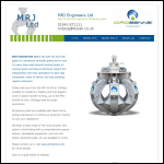 Screen shot of the MRJ Engineers Ltd website.