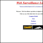 Screen shot of the Web Surveillance website.