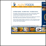 Screen shot of the Xlent Foods Ltd website.