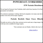 Screen shot of the Powerfast (Yorkshire) Ltd website.