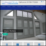 Screen shot of the Cotswold Blinds website.