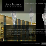 Screen shot of the Nick Mailer Lighting website.