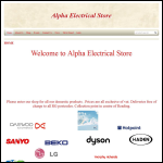 Screen shot of the Alpha Electrical (Reading) Ltd website.