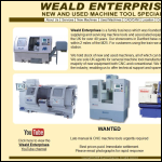 Screen shot of the Weald Enterprises website.