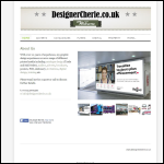 Screen shot of the Designercherie.co.uk website.