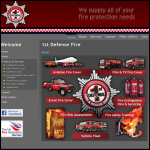 Screen shot of the 1st Defense Fire & Rescue Services Ltd website.