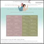 Screen shot of the Lighthouse Printing website.