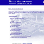 Screen shot of the Harry Warren website.